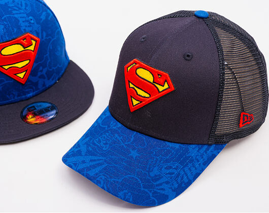 Dětská Kšiltovka New Era - Seasonal Superman 9FORTY - Azure