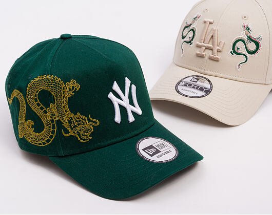 Kšiltovka New Era - MLB Snake Icon 9FORTY A-Frame - NY Yankees - Dark Green