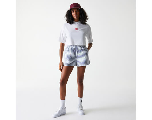 Dámské Kraťasy New Era - MLB Striped Shorts - NY Yankees - Muted Indigo