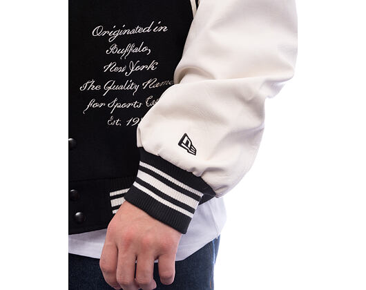 Bunda New Era - Patch Varsity Jacket - Black