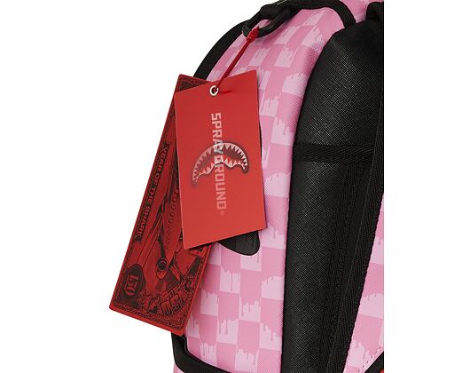 Batoh Sprayground - Pink And Black Drip Check Dlxsv Backpack