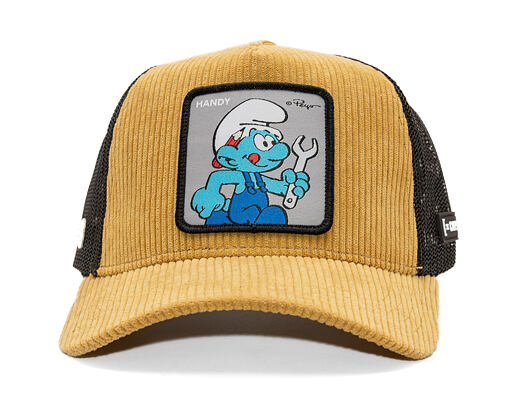 Kšiltovka Capslab - Smurfs Trucker - Handy Cord - Brown