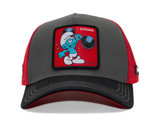 Kšiltovka Capslab - Smurfs Trucker - Strong - Black / Red