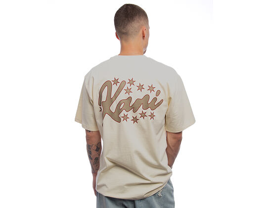 Triko Karl Kani - Signature Star Print T-Shirt - Beige