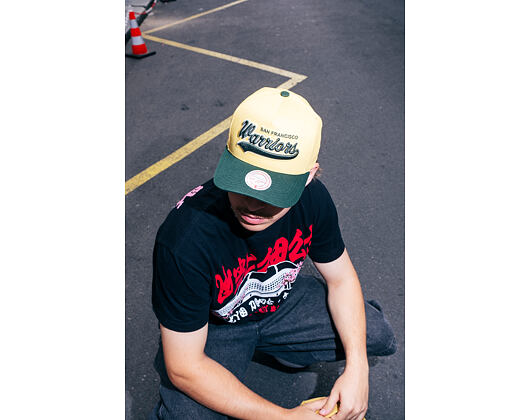 Kšiltovka Mitchell & Ness - Harvest Gold Pro Crown - Golden State Warriors - Gold/Green