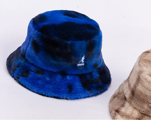 Klobouk Kangol - Faux Fur Bucket - Blue Iridescent Clouds