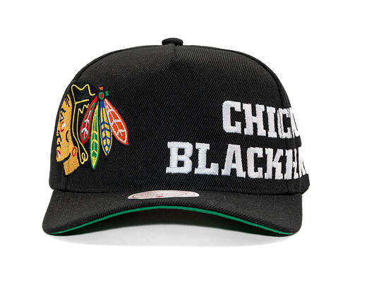 Kšiltovka Mitchell & Ness - NHL Busted Pro - Chicago Blackhawks - Black