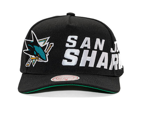 Kšiltovka Mitchell & Ness - NHL Busted Pro - San Jose Sharks - Black