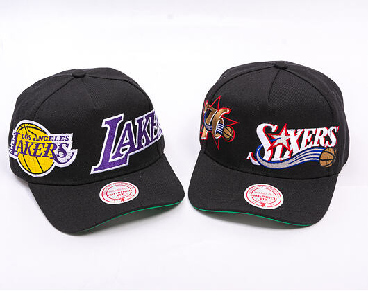 Kšiltovka Mitchell & Ness - NBA Busted Pro - Los Angeles Lakers - Black