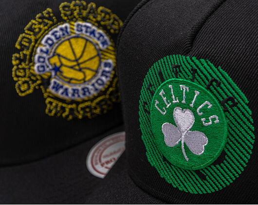 Kšiltovka Mitchell & Ness - NBA Tilted Pro Snapback - Boston Celtics - Black