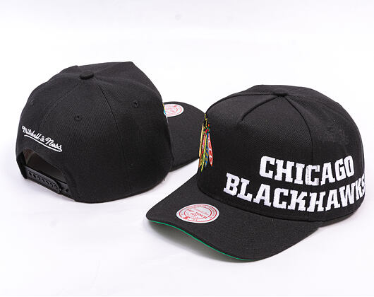 Kšiltovka Mitchell & Ness - NHL Busted Pro - Chicago Blackhawks - Black