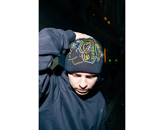 Kulich Mitchell & Ness - NHL Line Light Knit - Chicago Blackhawks - Black