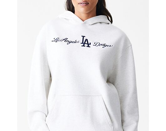 Mikina New Era - MLB Graphic Oversized Hoody - LA Dodgers - Heather Grey