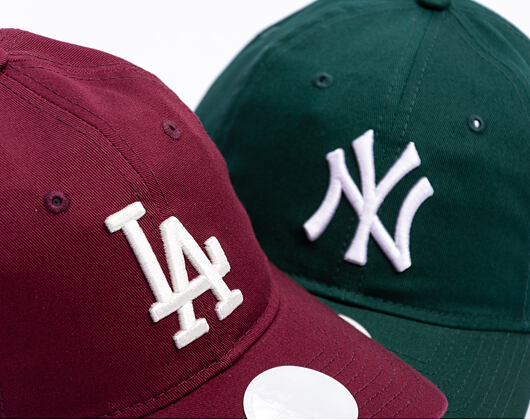 Dámská Kšiltovka New Era - MLB Essential 9TWENTY - LA Dodgers - Burgundy / Cream