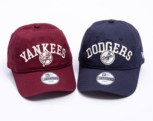 Dětská Kšiltovka New Era - MLB College 9TWENTY - NY Yankees - Burgundy
