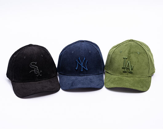 Kšiltovka New Era - MLB Cord 9FORTY M-Crown - LA Dodgers - Rifle Green