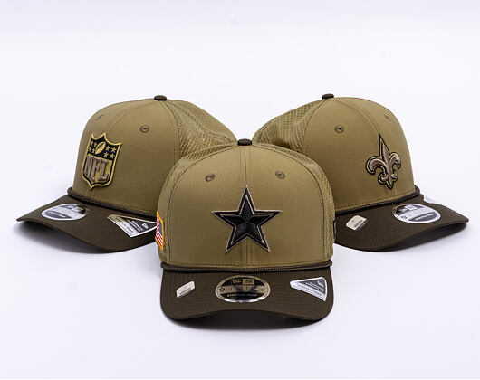 Kšiltovka New Era - NFL25 "Salute to Service" - 9SEVENTY Stretch-Snap - Dallas Cowboys