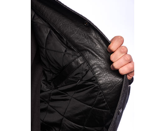 Bunda Karl Kani - Kani Western Pu Leather College Jacket - Black