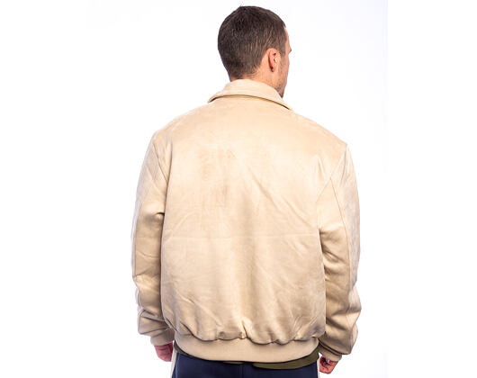 Bunda Karl Kani - Legacy Faux Suede Bowling Jacket - Beige