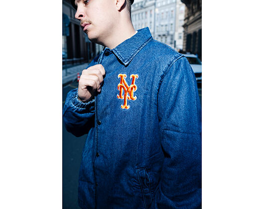 Bunda New Era - MLB Denim Coach Jacket - NY Mets - Denim