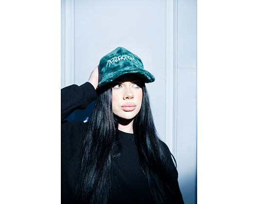 Kšiltovka Reflection Luxury Fuzzy Trucker - Bottle Green/ White