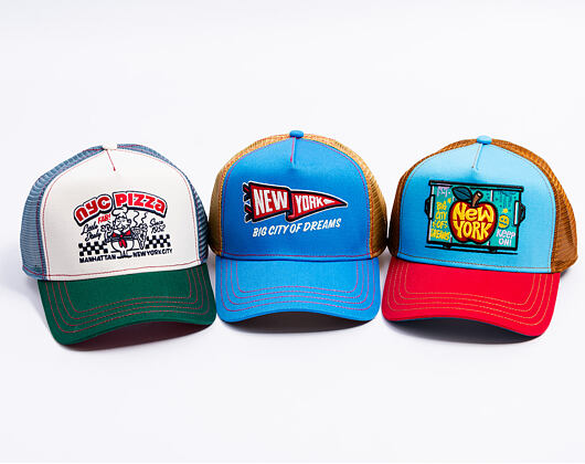 Kšiltovka Stetson - Trucker Cap Big Apple by JJ Hats - Red/Blue