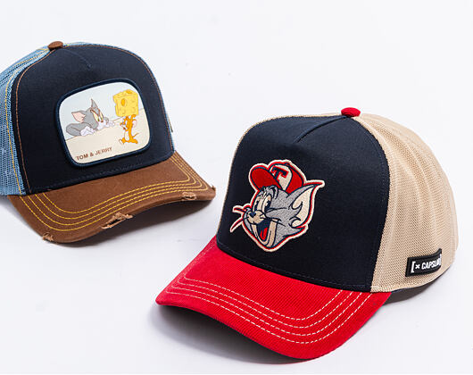 Kšiltovka Capslab Semi Curved Premium Tom & Jerry X Capslab