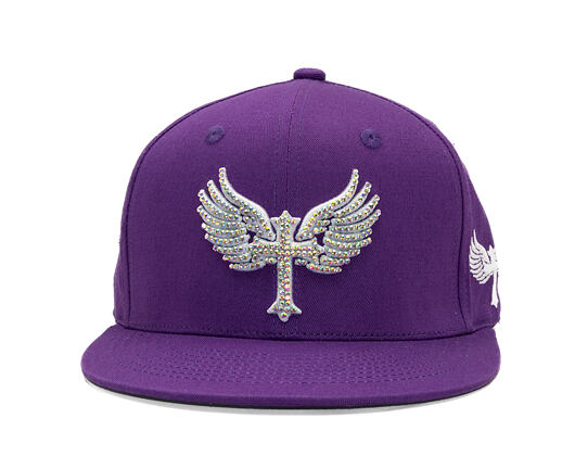 Kšiltovka Reflection Luxury Shine Loud Snapback - Grape Purple / White