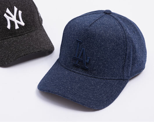 Kšiltovka New Era - MLB Melton Wool 9FORTY A-Frame - LA Dodgers - Navy