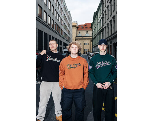 Mikina New Era - MLB Infill Crewneck - Oakland Athletics