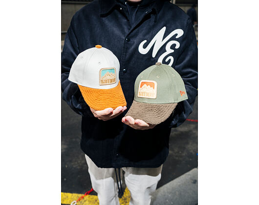 Dětská Kšiltovka New Era - Branded Kids Outdoor 9FORTY - Stone / Auburn