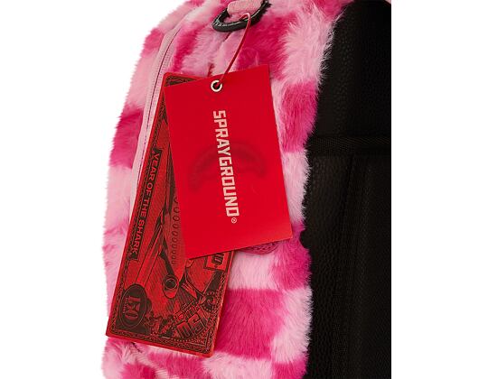 Batoh Sprayground Pink Fur Check Backpack