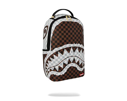 Batoh Sprayground Cream And Brown Tear Check Backpack