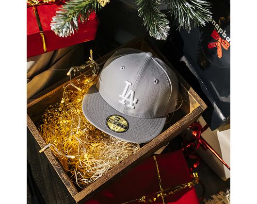 Kšiltovka New Era - MLB Basic 59FIFTY - LA Dodgers - Grey / White