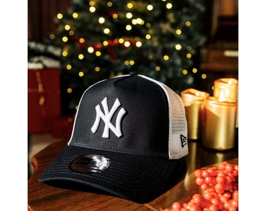 Kšiltovka New Era - MLB Clean Trucker 2 9FORTY Trucker - NY Yankees - Black / White