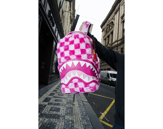Batoh Sprayground Pink Fur Check Backpack