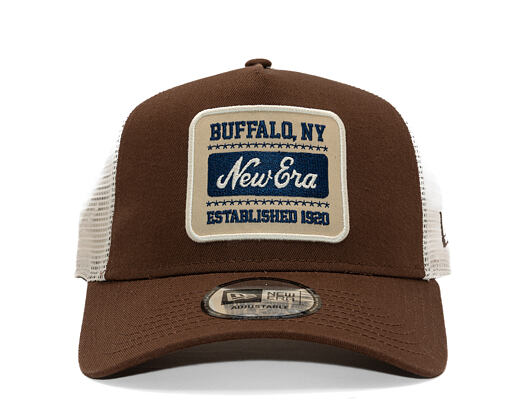 Kšiltovka New Era - Branded Patch 9FORTY Trucker - Chestnut Brown