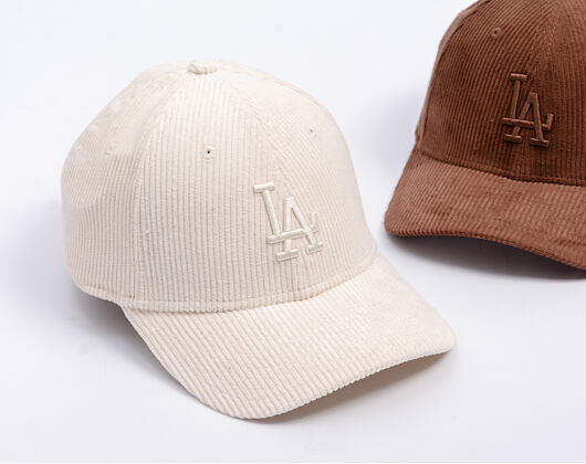 Dámská Kšiltovka New Era - MLB Pastel Cord 9FORTY M-CROWN - LA Dodgers - Cream