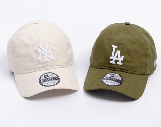 Kšiltovka New Era - MLB Linen 9TWENTY - NY Yankees - Stone