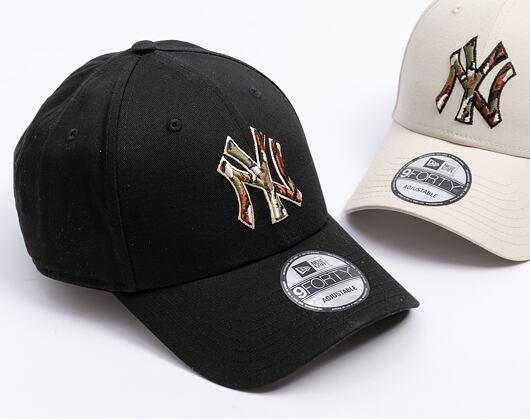 Kšiltovka New Era - MLB Outline Camo 9FORTY - NY Yankees - Black