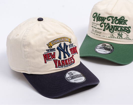 Kšiltovka New Era - MLB Washed Graphic 19TWENTY - NY Yankees - Cream
