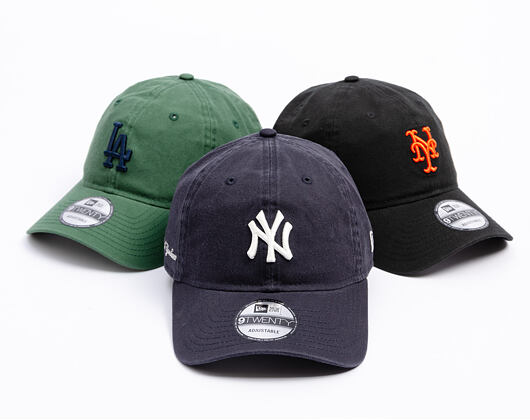 Kšiltovka New Era - MLB Washed Script 9TWENTY - NY Yankees - Navy