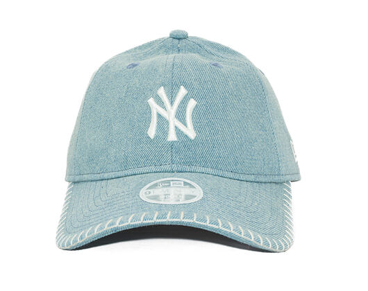 Dámská Kšiltovka New Era - MLB Denim Stitch 9TWENTY - NY Yankees - Pastel Blue
