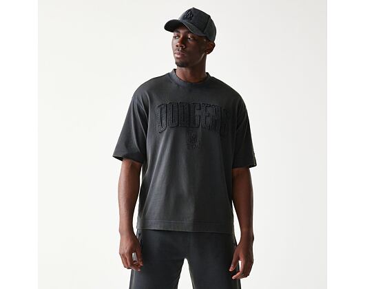 Triko New Era - MLB Washed Boxy Tee - LA Dodgers - Dark Grey