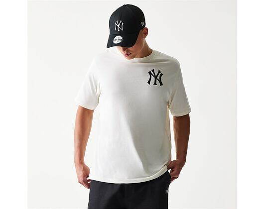 Triko New Era - MLB Food Graphic Tee - NY Yankees - Off White