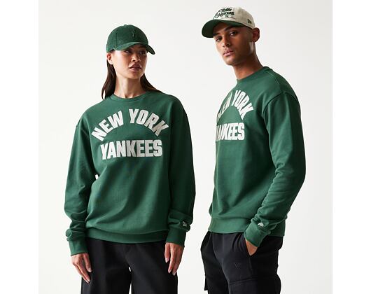 Mikina New Era - MLB Graphic Oversized Crewneck - NY Yankees - Cilantro Green