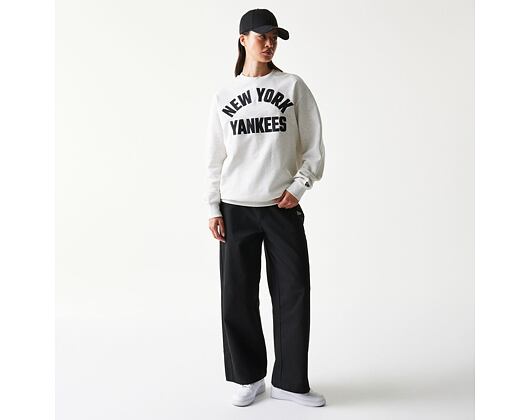 Mikina New Era - MLB Graphic Oversized Crewneck - NY Yankees - Heather Grey