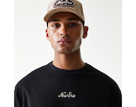 Triko New Era - Script Oversized Tee - Black