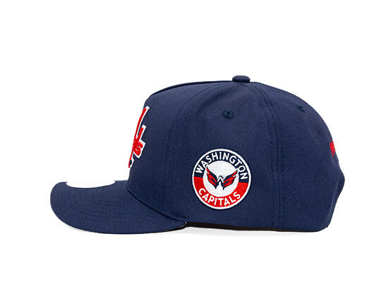 Kšiltovka Mitchell & Ness - Washington Capitals - Double Clutch Pro Snapback - Navy