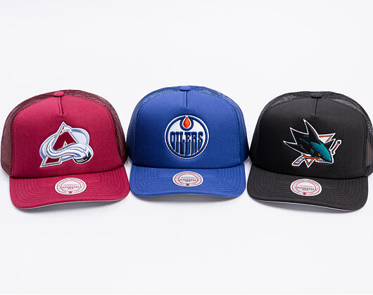 Kšiltovka Mitchell & Ness - Colorado Avalanche - Evergreen Trucker - Maroon